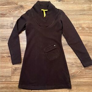 Organic Cotton Brown Sweatshirt Dress